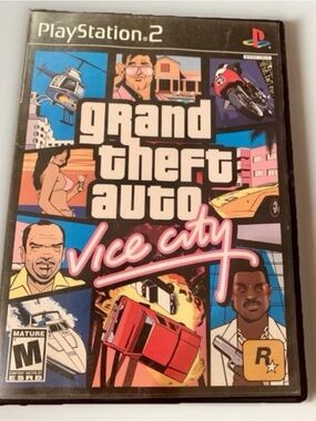 Grand Theft Auto: Vice City PlayStation 2 PS2 CIB Tested & Working W/ MAP Poster